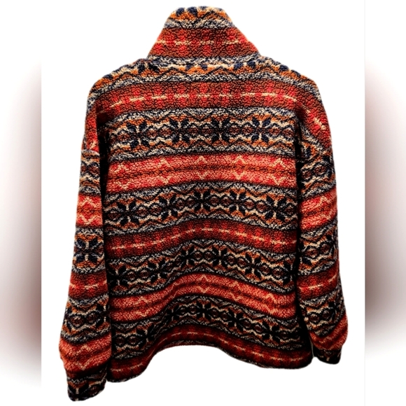 American Eagle Size XS, Sherpa, 1/4 Zip, Multicolor, Pullover, Sweater, Winter - Picture 3 of 8